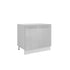 Meuble de cuisine bas gris laqué 2 portes 1 étagère L 80 x H 72 cm 