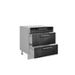 Meuble de cuisine casserolier 3 tiroirs L 60 x H 72 cm ( Partie haut non couvert )