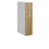 Meuble de cuisine haut bois clair 1 porte 2 étagères L 15 x H 72 cm