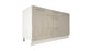 Ilot Central de Cuisine Solo 140 Tiroirs beige laquée