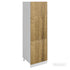 Meuble de cuisine colonne de frigo bois clair 2 portes L 60 x H 200 cm