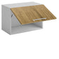 Meuble de cuisine haut sous hotte bois clair 1 porte 1 étagères L 60 x H 40 cm