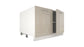 Ilot Central de Cuisine Duo 120 beige laquée