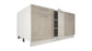 Ilot Central de Cuisine Duo 160 beige laquée