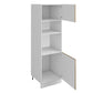 Colonne four & micro-ondes bois clair – 2 portes – L 60 × H 200 cm