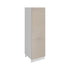Meuble de cuisine colonne de frigo taupe laqué 2 portes L 60 x H 200 cm