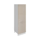 Meuble de cuisine colonne de frigo taupe laqué 2 portes L 60 x H 200 cm