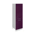 Meuble de cuisine colonne de frigo aubergine laqué 2 portes L 60 x H 200 cm