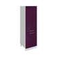 Meuble de cuisine colonne de frigo aubergine laqué 2 portes L 60 x H 200 cm