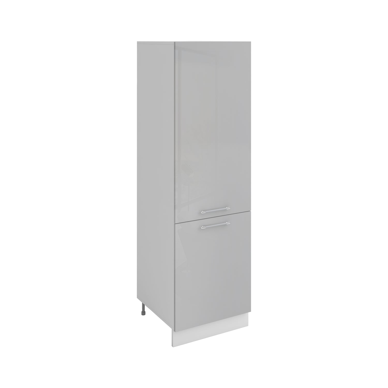 Colonne de rangement gris laqué L 60 x H 200 cm