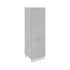 Meuble de cuisine colonne de frigo gris laqué 2 portes L 60 x H 200 cm