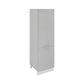 Meuble de cuisine colonne de frigo gris laqué 2 portes L 60 x H 200 cm