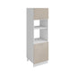 Meuble de cuisine colonne de four - micro-ondes taupe laqué 2 portes L 60 x H 200 cm