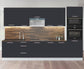 Cuisine complète haut et bas 300 cm – façade gris anthracite laquée
