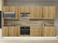 Cuisine complète L330 cm 10 éléments – Façade bois clair