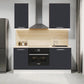 Cuisine complète 160 cm – Gris anthracite – 5 meubles modulaires