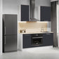 Cuisine complète 160 cm – Gris anthracite – 5 meubles modulaires