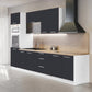 Cuisine complète haut et bas L 300 cm façade gris anthracite – 6 meubles