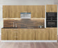 Cuisine complète 300 cm – 9 éléments – façade bois clair