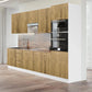 Cuisine complète 300 cm – 9 éléments – façade bois clair