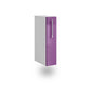 Meuble de cuisine haut aubergine laqué 1 porte 2 étagères L 15 x H 72 cm