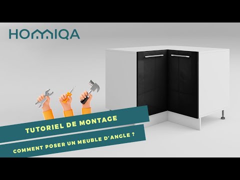 Suite Comment monter un meuble d'angle de cuisine 90X90 avec façade par Homiqa